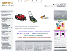 Tablet Screenshot of crocbois-motoculture.com